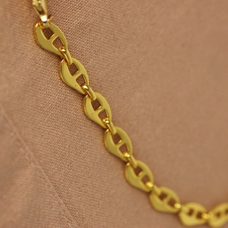 Collar Cadena Marina - Bañada en Oro