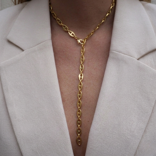 Collar Cadena Marina - Bañada en Oro