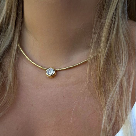 Collar Iman Dorado y Colgante