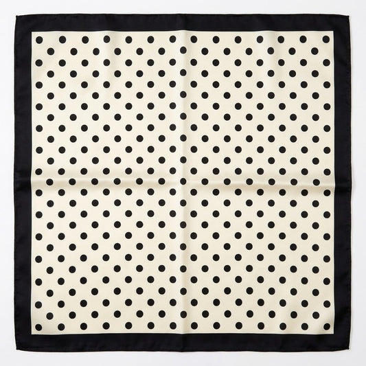 Pañuelo Polka Dots Blanco 70x70