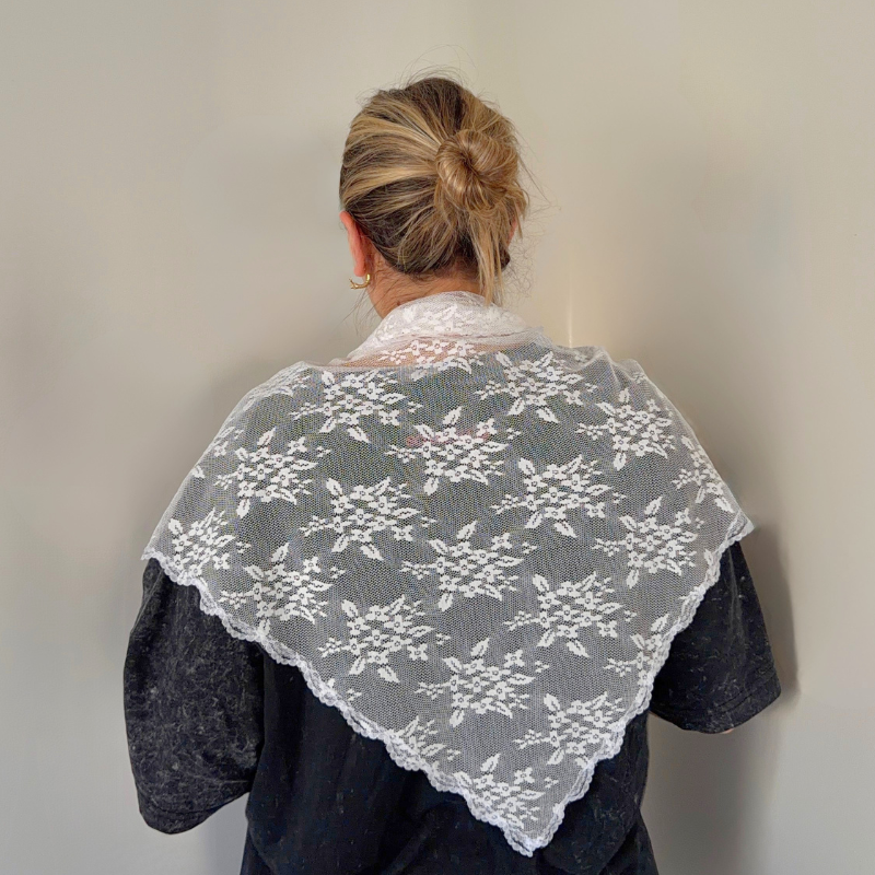 Pañuelo Encaje Blanco