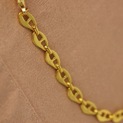 Collar Cadena Marina - Bañada en Oro