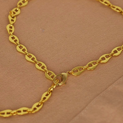 Collar Cadena Marina - Bañada en Oro