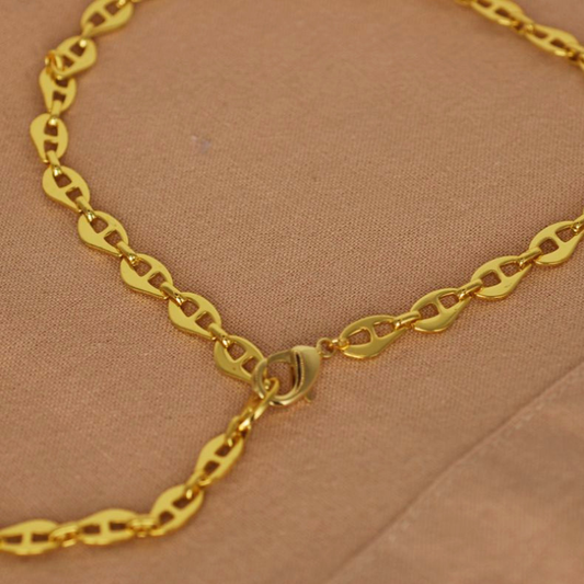 Collar Cadena Marina - Bañada en Oro