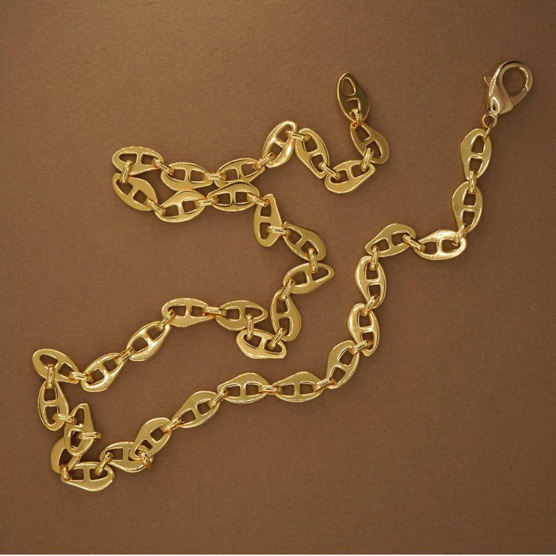 Collar Cadena Marina - Bañada en Oro