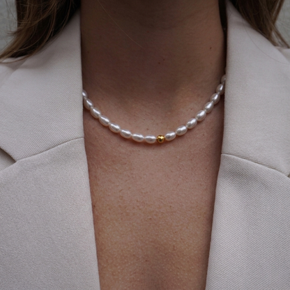 Collar Perlas Simple