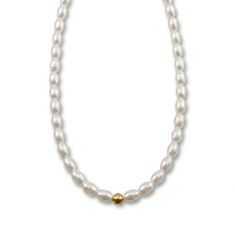 Collar Perlas Simple