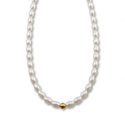 Collar Perlas Simple