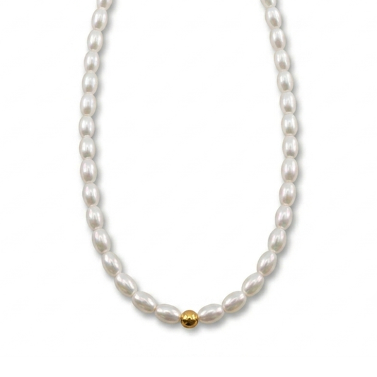 Collar Perlas Simple