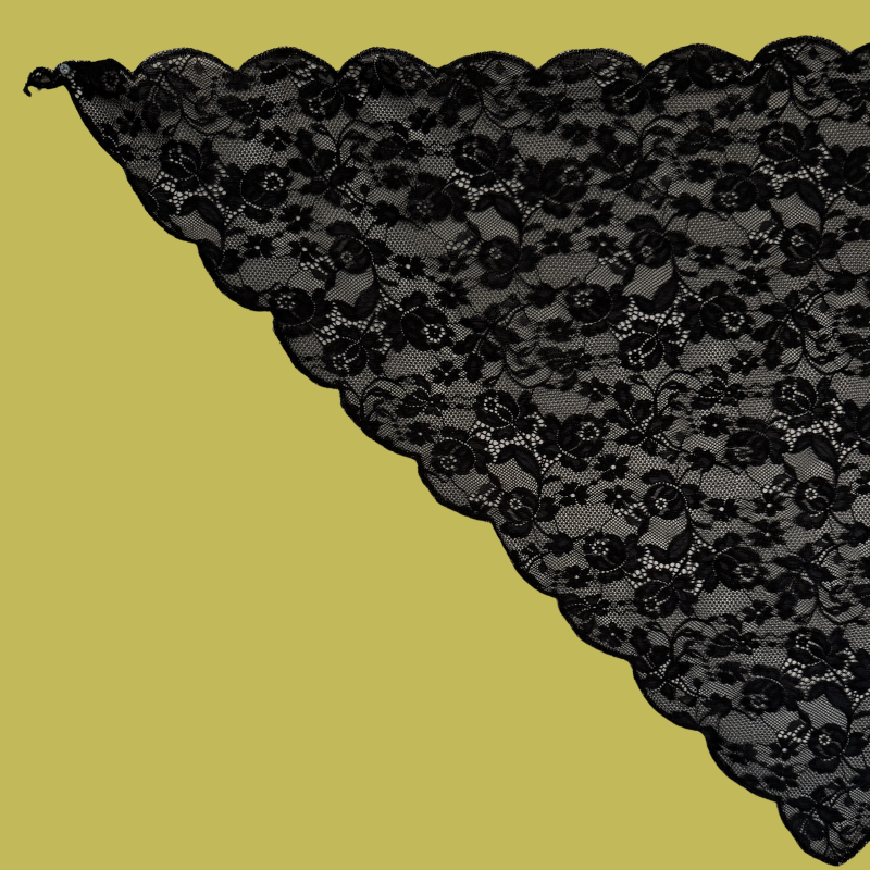 Pañuelo Encaje Negro