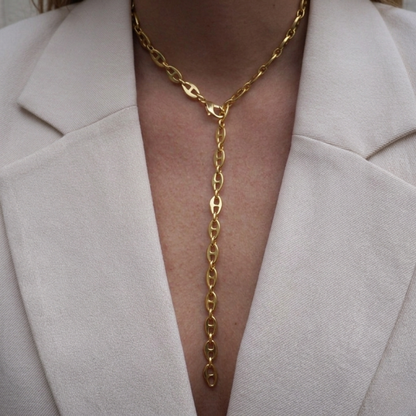 Collar Cadena Marina - Bañada en Oro