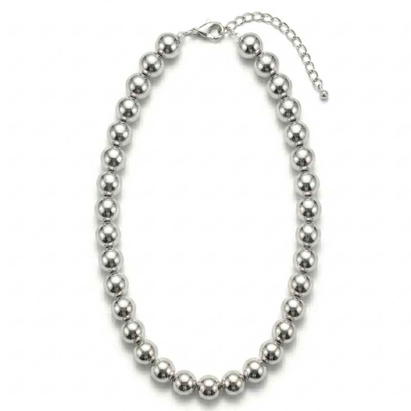 Collar Perlas Plateadas - Bañado en Plata