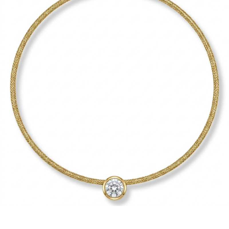 Collar Iman Dorado y Colgante