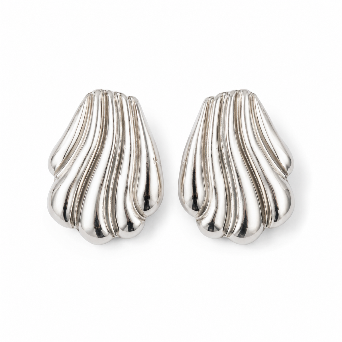 Aros Líneas Plateados