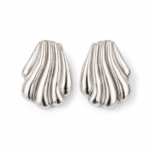 Aros Líneas Plateados