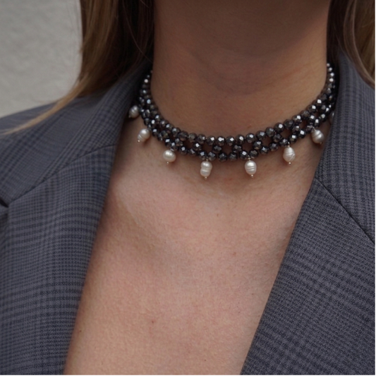 Collar Choker Gris
