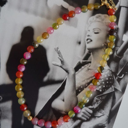 Collar Piedra Ágata Colores