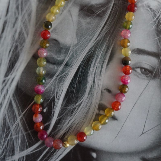 Collar Piedra Ágata Colores