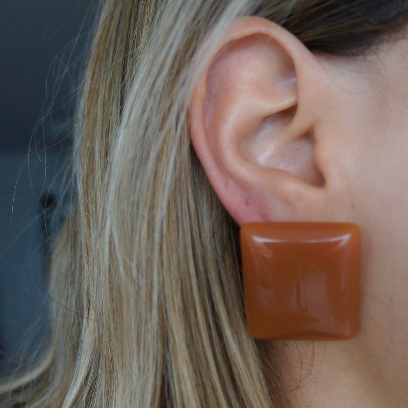 Aros Cuadrados Café