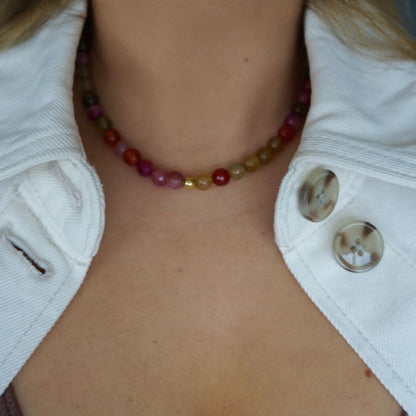 Collar Piedra Ágata Colores