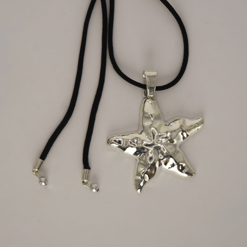 Collar Amarra Estrella Plateada