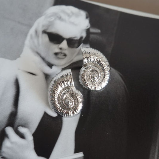 Aros Concha Plateados