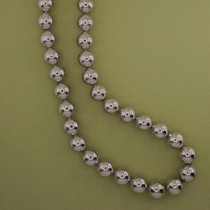 Collar Perlas Plateadas - Bañado en Plata