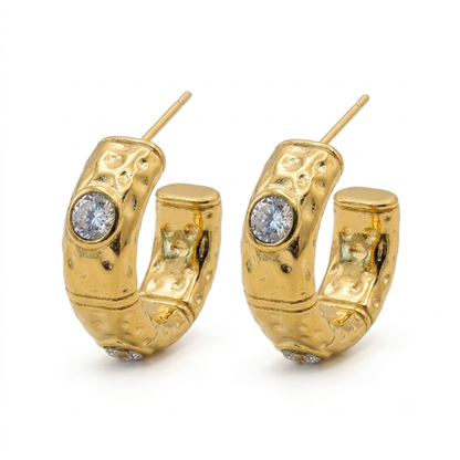 Aros Argollas con Brillantes