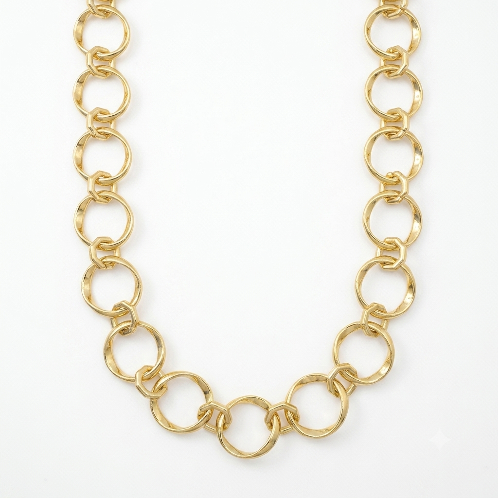 Collar Choker Cadena Dorado