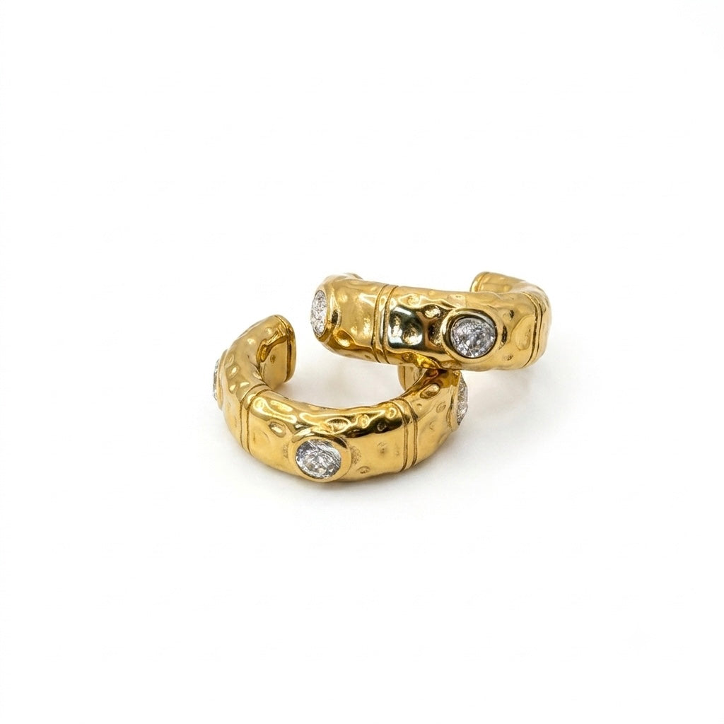 Aros Argollas con Brillantes
