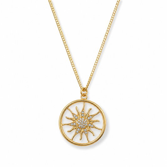Collar Cadena y Medalla Sol