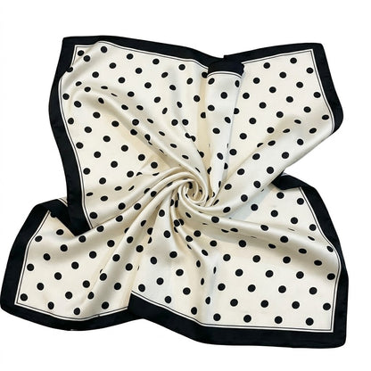 Pañuelo Polka Dots Blanco 70x70