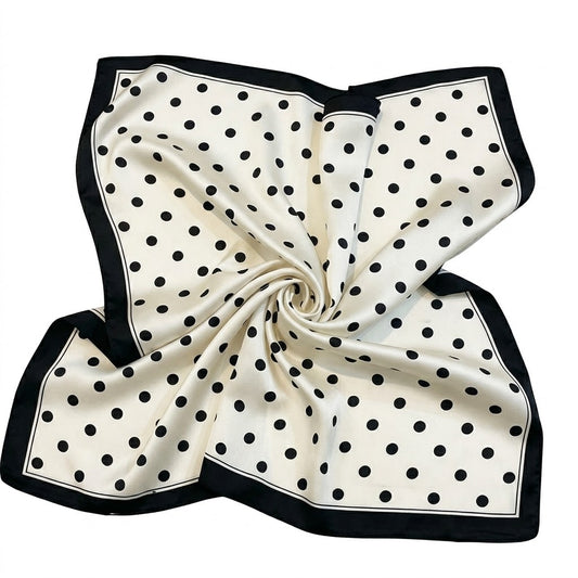 Pañuelo Polka Dots Blanco 70x70