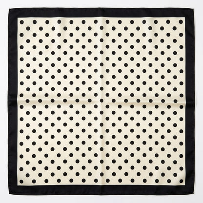 Pañuelo Polka Dots Blanco 70x70