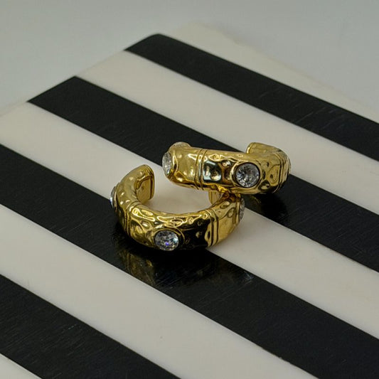 Aros Argollas con Brillantes