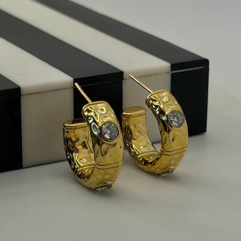 Aros Argollas con Brillantes