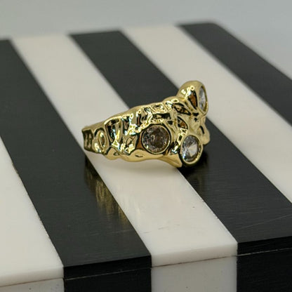 Anillo Irregular Brillos