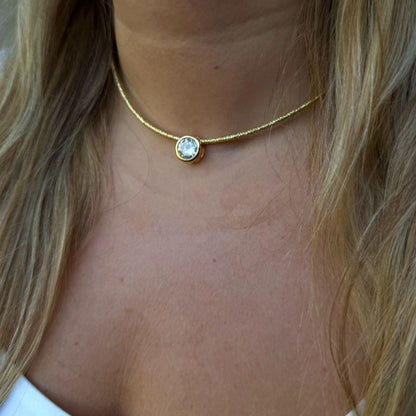 Collar Iman Dorado y Colgante