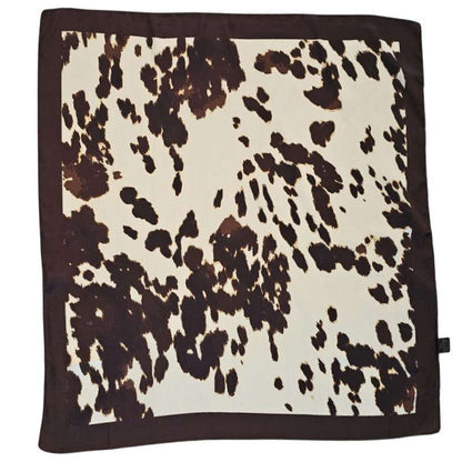 Pañuelo Vaca Café 70x70