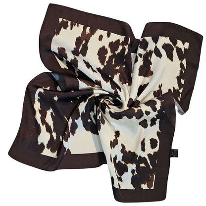 Pañuelo Vaca Café 70x70